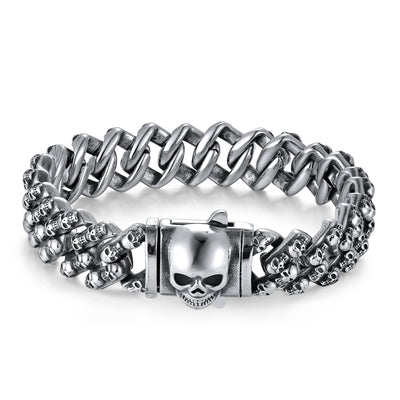 Vintage Creative Skull Stainless Steel Bracelet