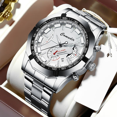 Automatic Movement Watch Men's Calendar Waterproof Luminous Non-mechanical Watch Large Dial